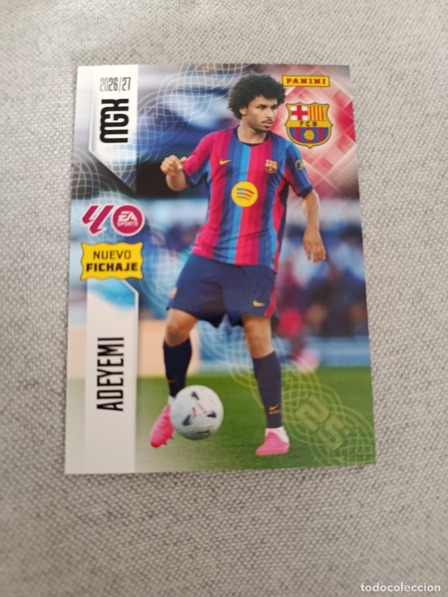 Cromos de f&uacute;tbol: Megacracks 26/27. 489- Adeyemi. Barcelona. Nuevo fichaje.