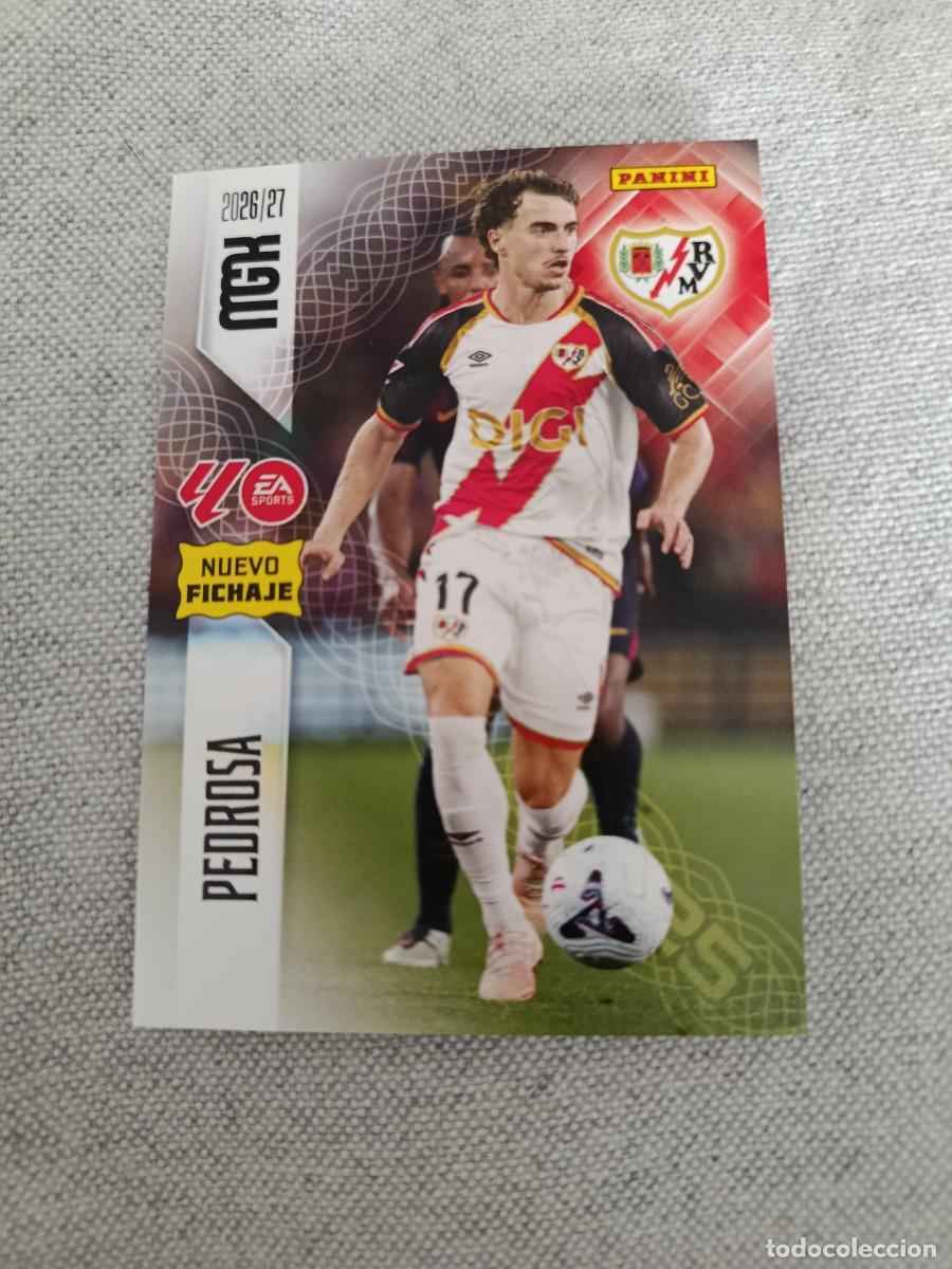 Cromos de f&uacute;tbol: Megacracks 26/27. 491- Pedrosa. Rayo Vallecano. Nuevo fichaje.