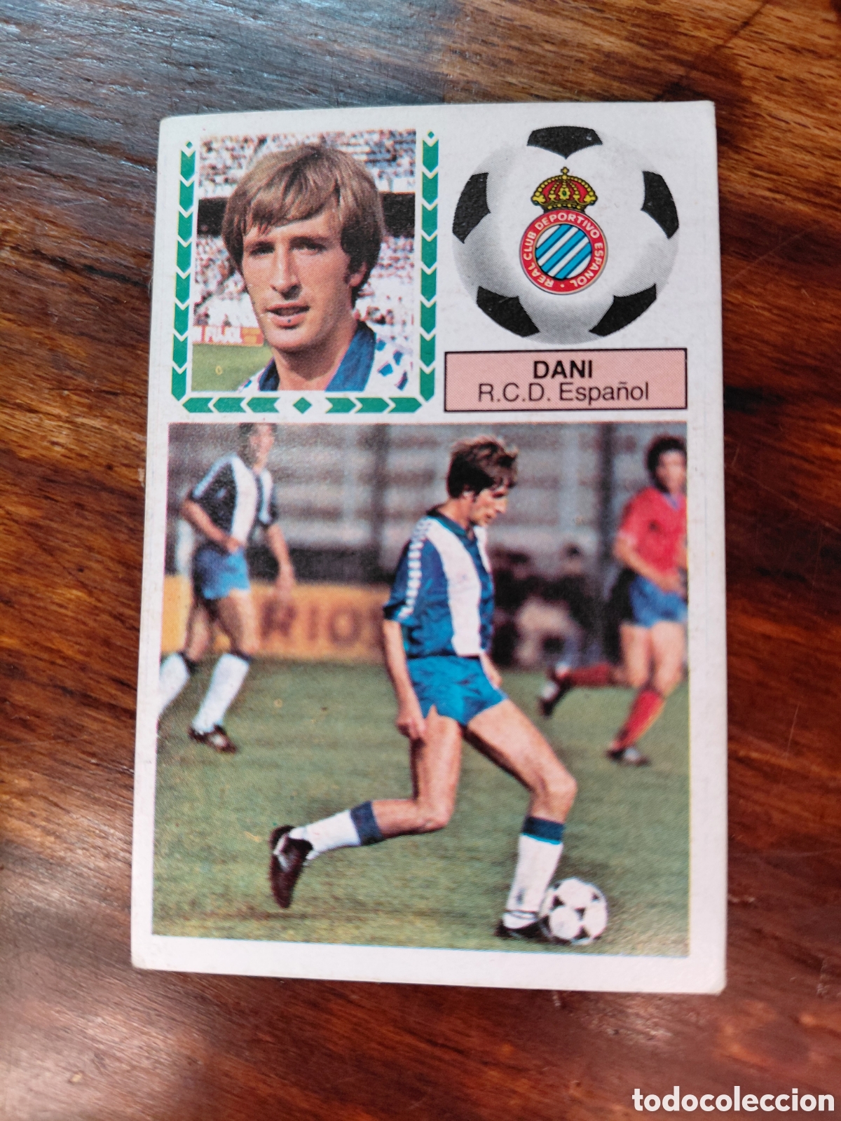 Cromos de f&uacute;tbol: DANI, R.C.D. ESPA&Ntilde;OL COLOCA, DESPEGADO. LIGA 83/84