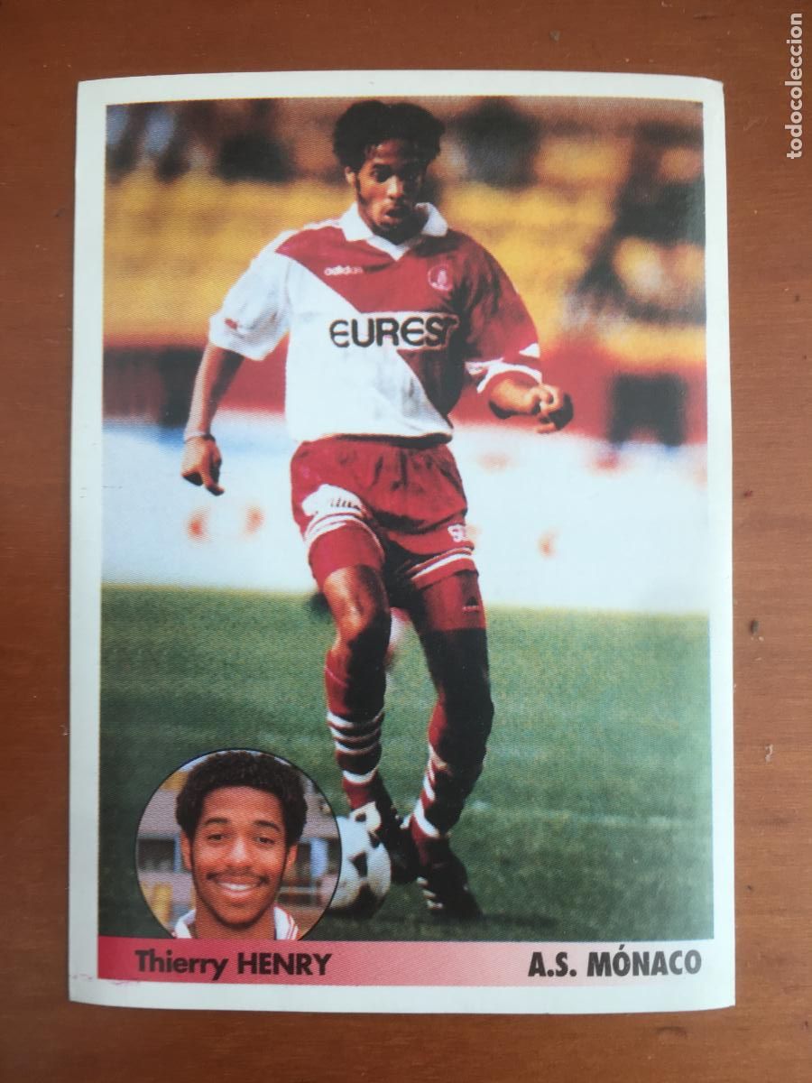 Cromos de f&uacute;tbol: henry rookie monaco cromo n&ordm; 182 los mejores equipos del mundo 1996 1997 panini nunca pegado