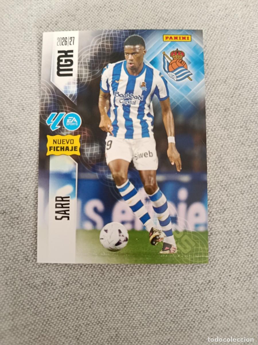 Cromos de f&uacute;tbol: Megacracks 26/27. 494- Sarr. Real Sociedad. Nuevo fichaje.