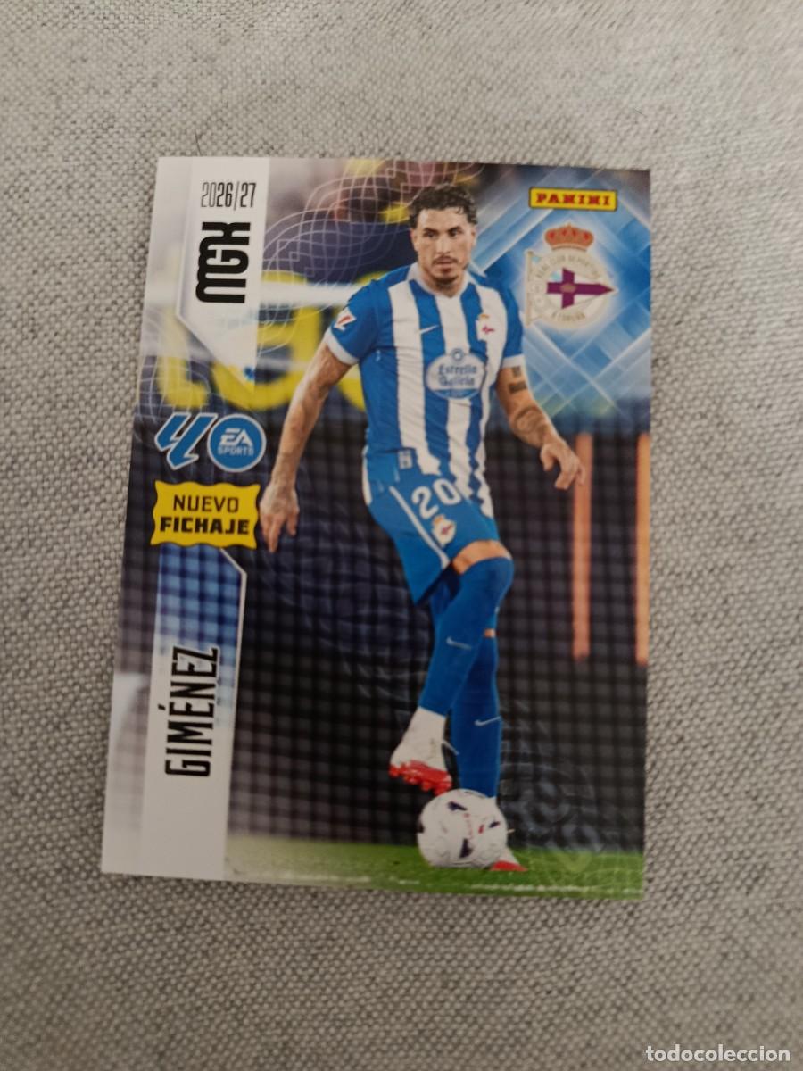 Cromos de f&uacute;tbol: Megacracks 26/27. 496- Gim&eacute;nez. Deportivo. Nuevo fichaje.