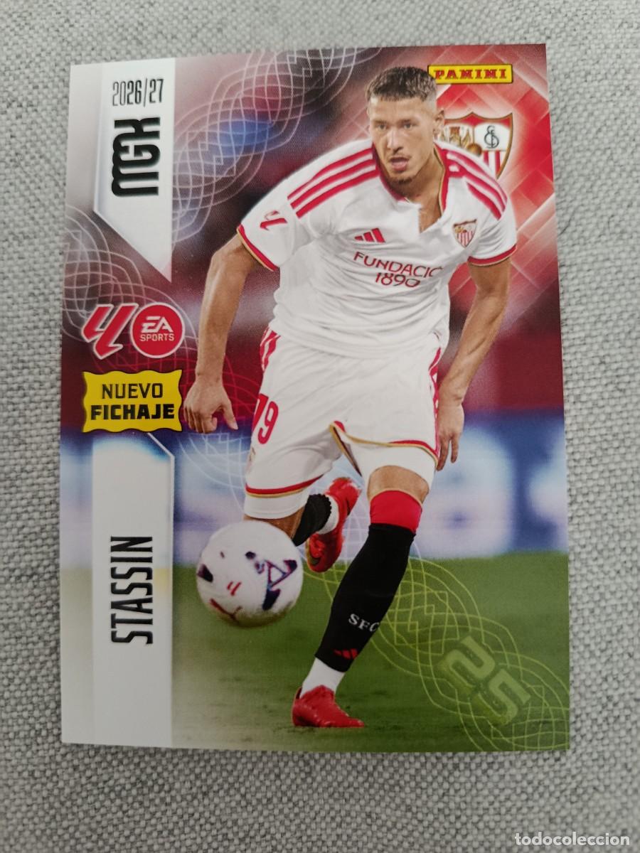 Cromos de f&uacute;tbol: Megacracks 26/27. 498- Stassin. Sevilla. Nuevo fichaje.