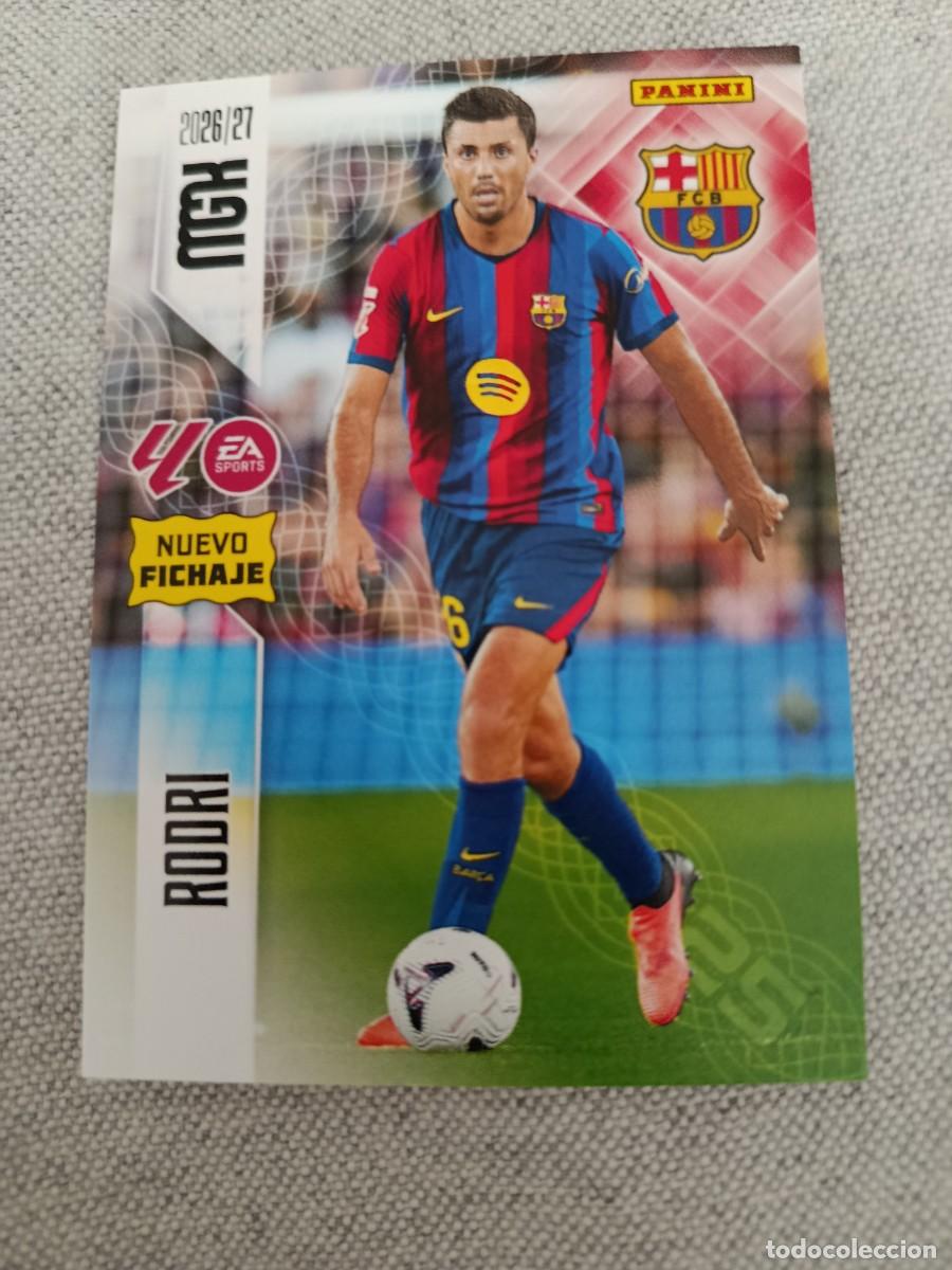 Cromos de f&uacute;tbol: Megacracks 26/27. 500- Rodri. Barcelona. Nuevo fichaje.
