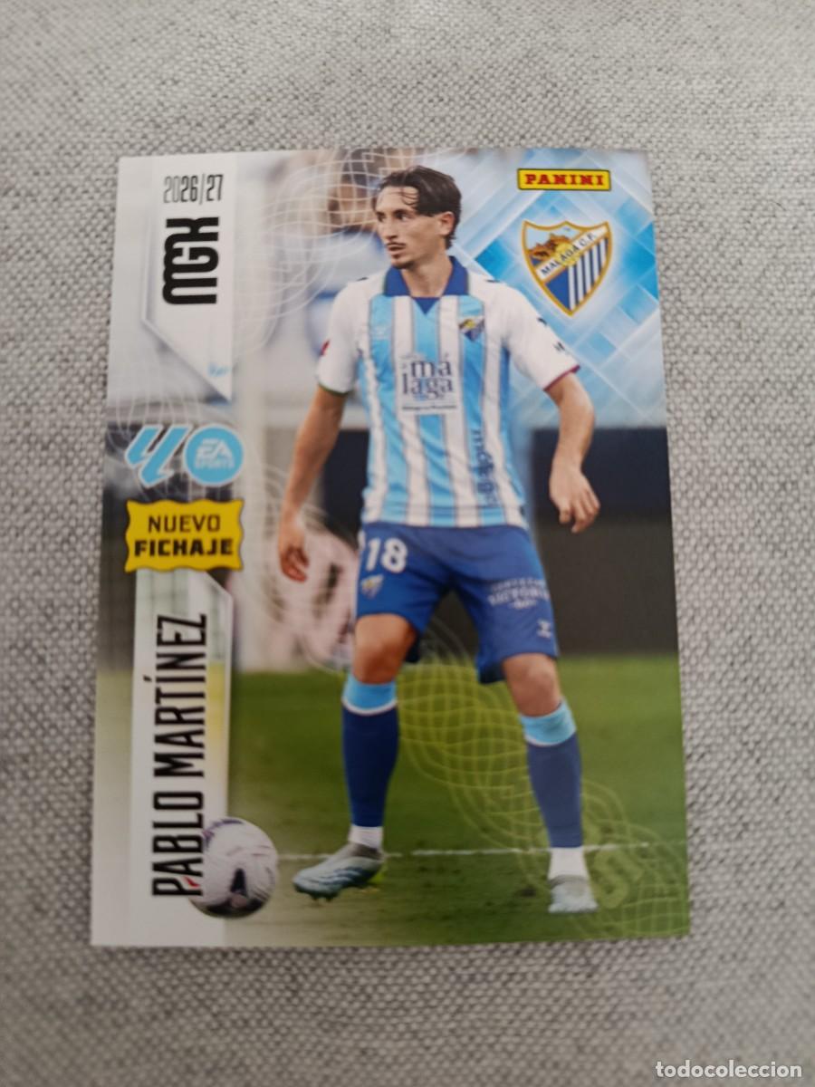 Cromos de f&uacute;tbol: Megacracks 26/27. 501- Pablo Mart&iacute;nez. M&aacute;laga. Nuevo fichaje.