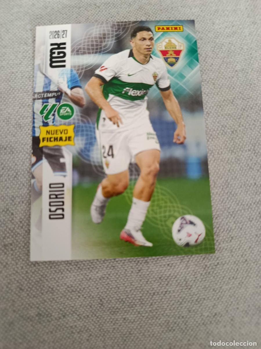 Cromos de f&uacute;tbol: Megacracks 26/27. 502- Osorio. Elche. Nuevo fichaje.