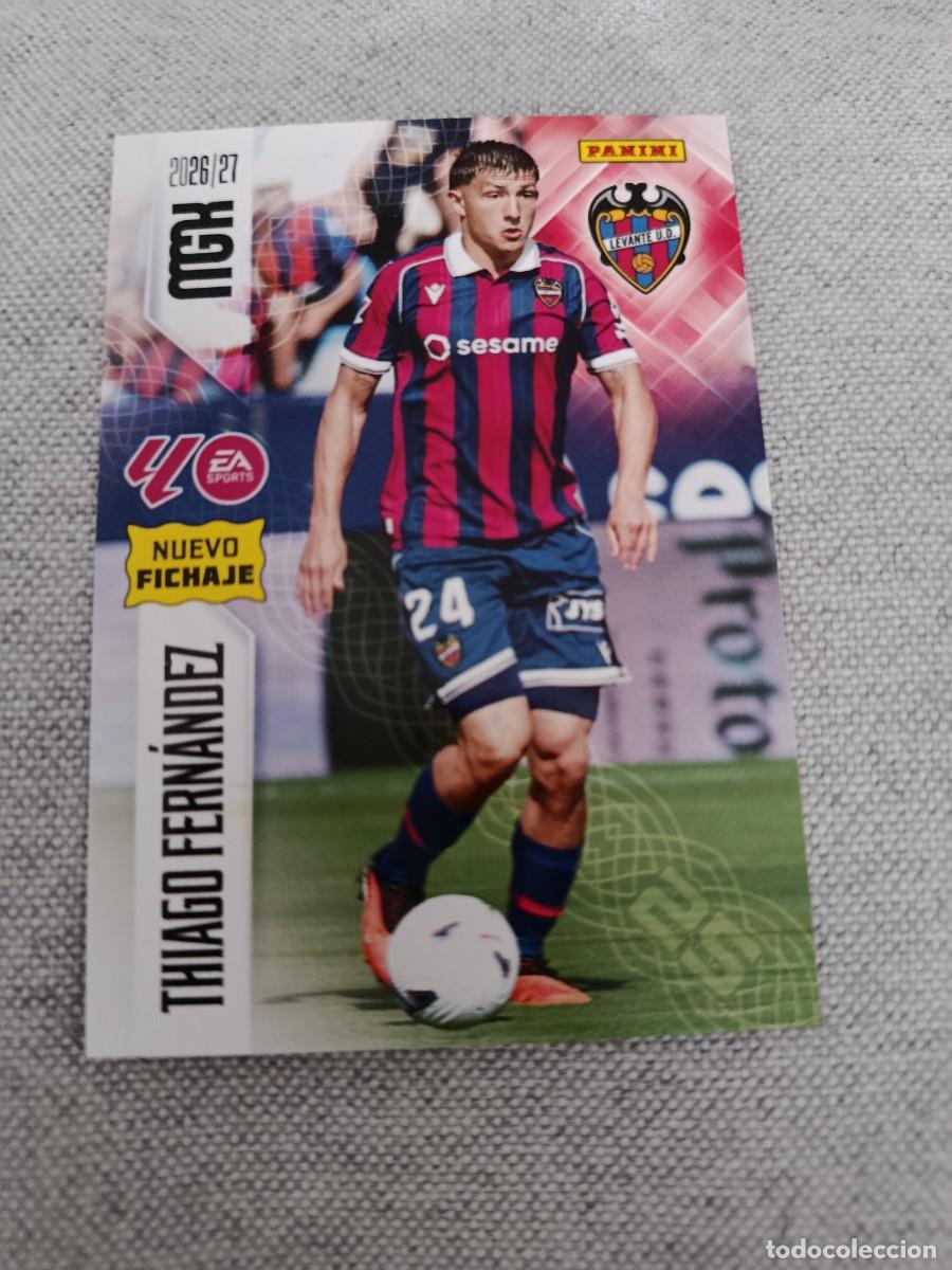 Cromos de f&uacute;tbol: Megacracks 26/27. 503- Thiago Fern&aacute;ndez. Levante. Nuevo fichaje.