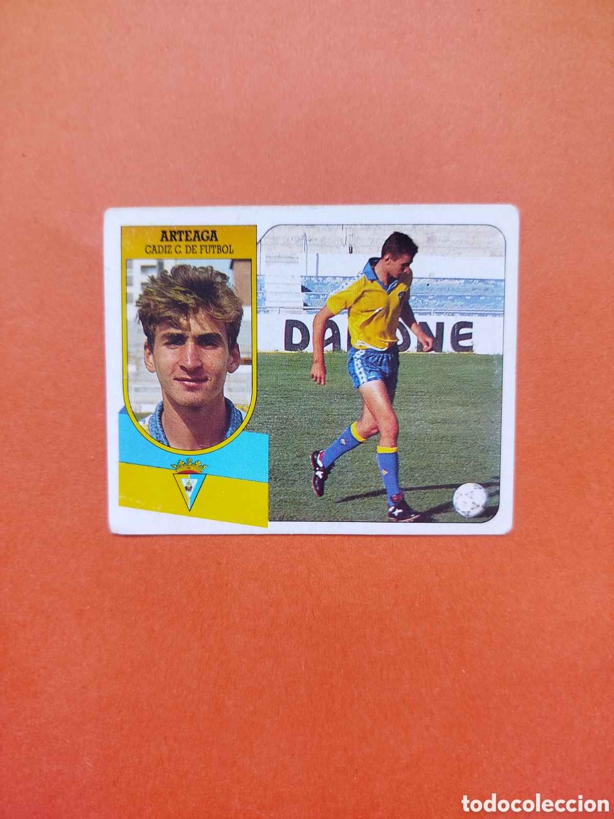 Cromos de f&uacute;tbol: ARTEAGA CADIZ COLOCA SIN PEGAR LIGA ESTE 91-92 CARTON