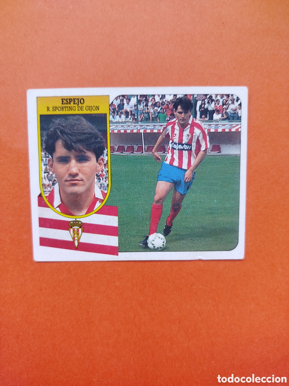 Cromos de f&uacute;tbol: FICHAJE 23 ESPEJO SIN PEGAR SPORTING DE GIJON LIGA ESTE 91-92 CARTON