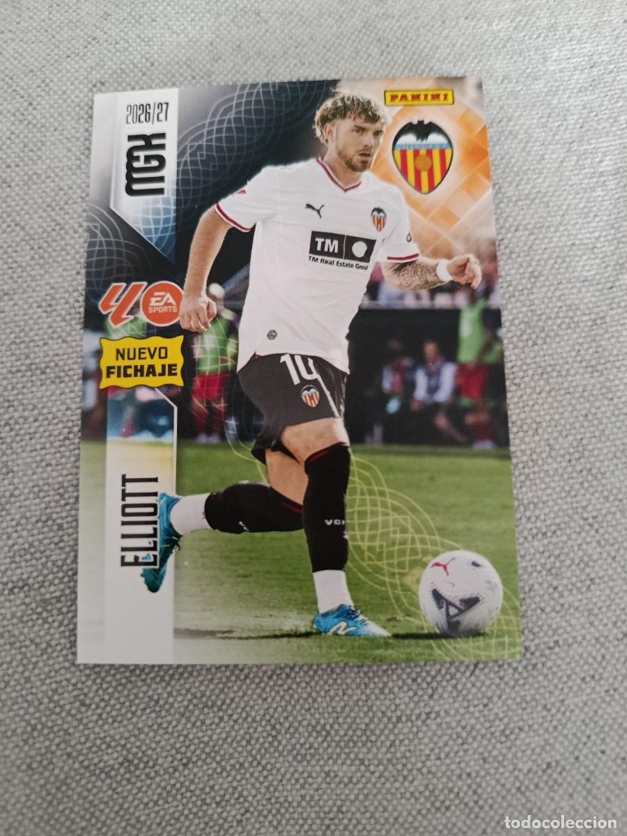 Cromos de f&uacute;tbol: Megacracks 26/27. 507- Elliott. Valencia. Nuevo fichaje.
