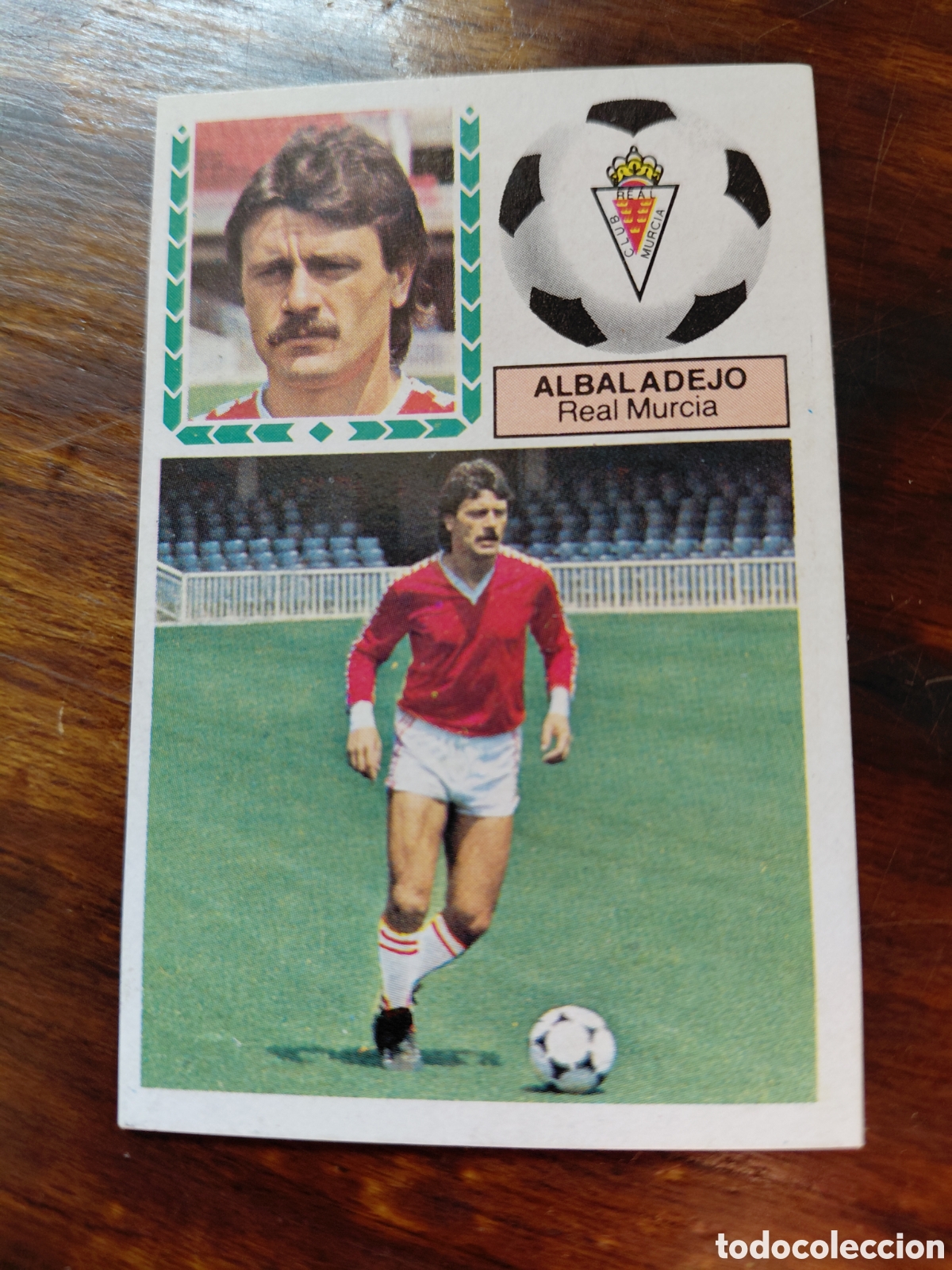 Cromos de f&uacute;tbol: ALBALADEJO, REAL MURCIA, U. FICHAJES 2, LIGA 83/84. DESPEGADO