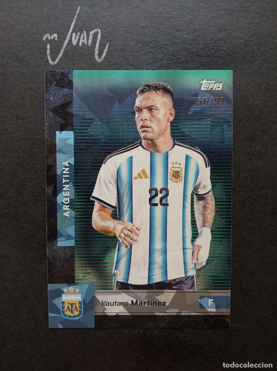Cromos de f&uacute;tbol: CROMO LAUTARO MARTINEZ ARGENTINA ⚽TOPPS &reg; TEAM SET 2025 2026 25 26 FIFA MUNDIAL NUMERADO 057/199