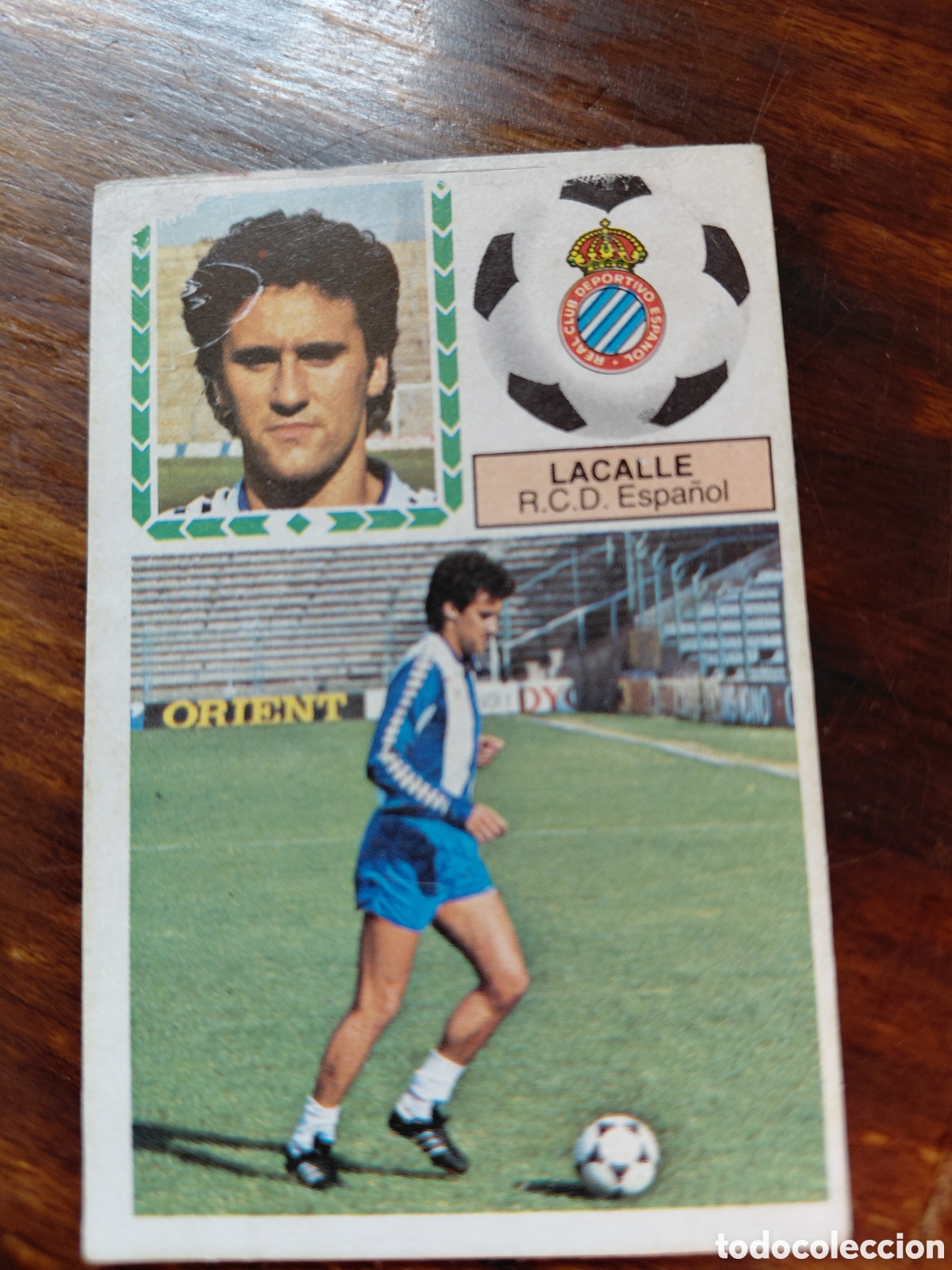 Cromos de f&uacute;tbol: LACALLE, ESPA&Ntilde;OL, U. F8CHAJES 6, DESPEGADO 83/84