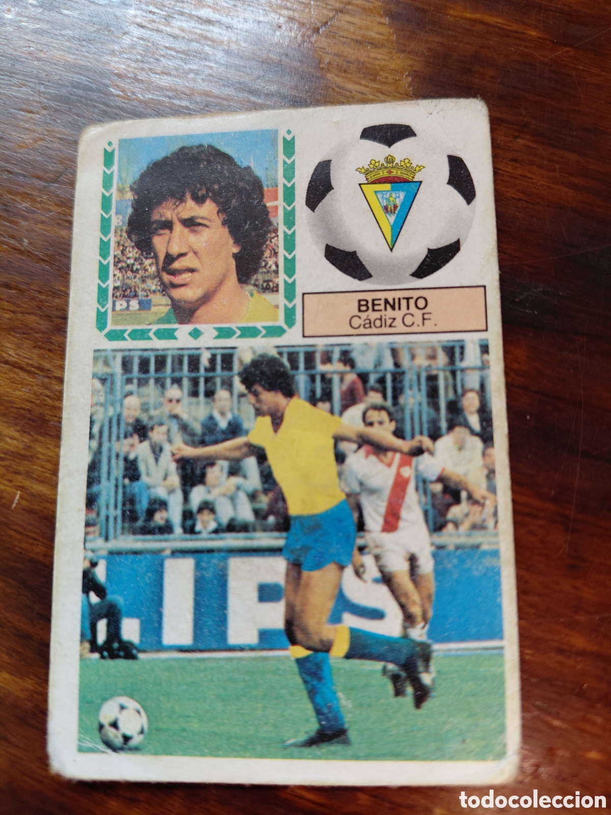 Cromos de f&uacute;tbol: BENITO, CADIZ C. F. U. FICHAJES 8. DESPEGADO. 83/84