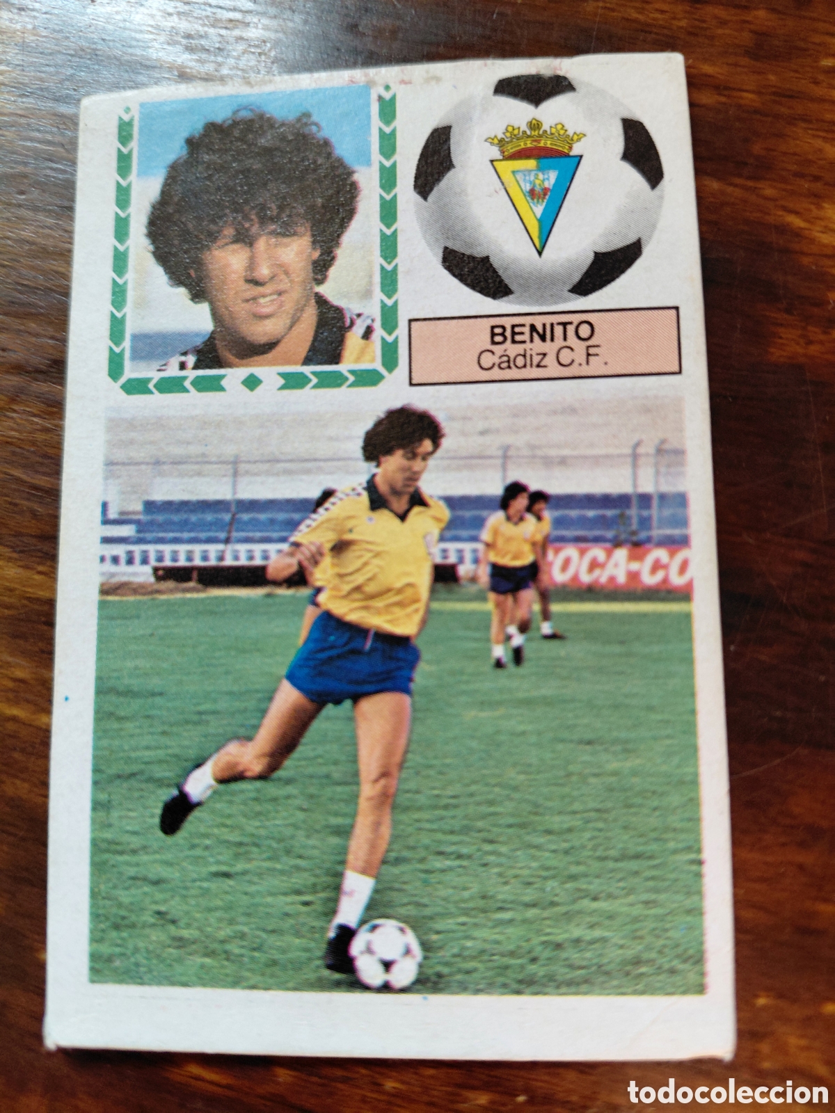 Cromos de f&uacute;tbol: BENITO, CADIZ C.F., U. FICHAJES 8, DESPEGADO. 83/84