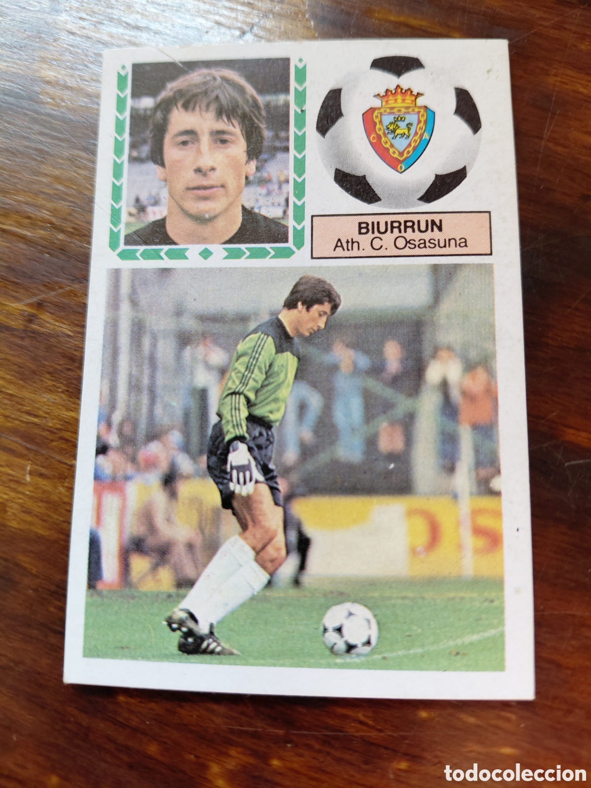 Cromos de f&uacute;tbol: BIURRUN, OSASUNA, U. FICHAJES 10, DESPEGADO. 83/84