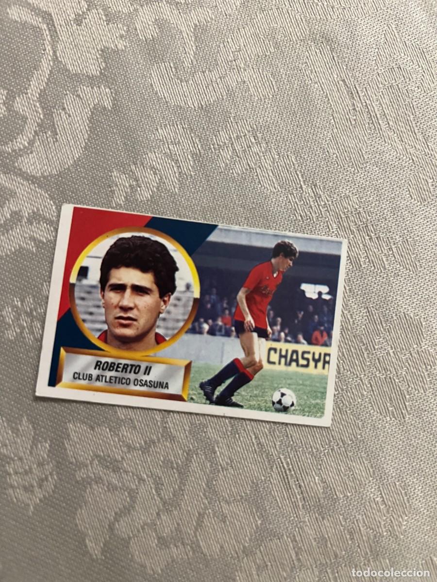 Cromos de f&uacute;tbol: ROBERTO II OSASUNA VERSI&Oacute;N TRASERA 14 NO COLOCA MUY DIF&Iacute;CIL EDICIONES ESTE 1988-89