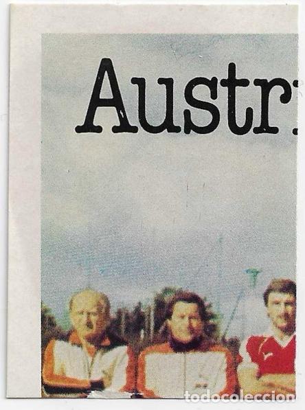 Cromos de f&uacute;tbol: Espa&ntilde;a 1982_Seleccion Austria_1-8 REYAUCA