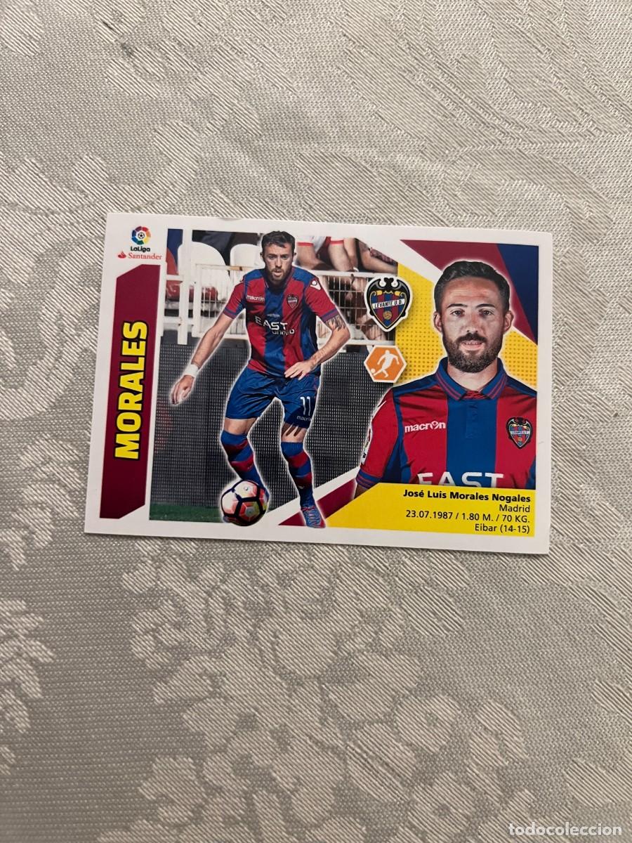 Cromos de f&uacute;tbol: MORALES LEVANTE EDICIONES ESTE 2017-18