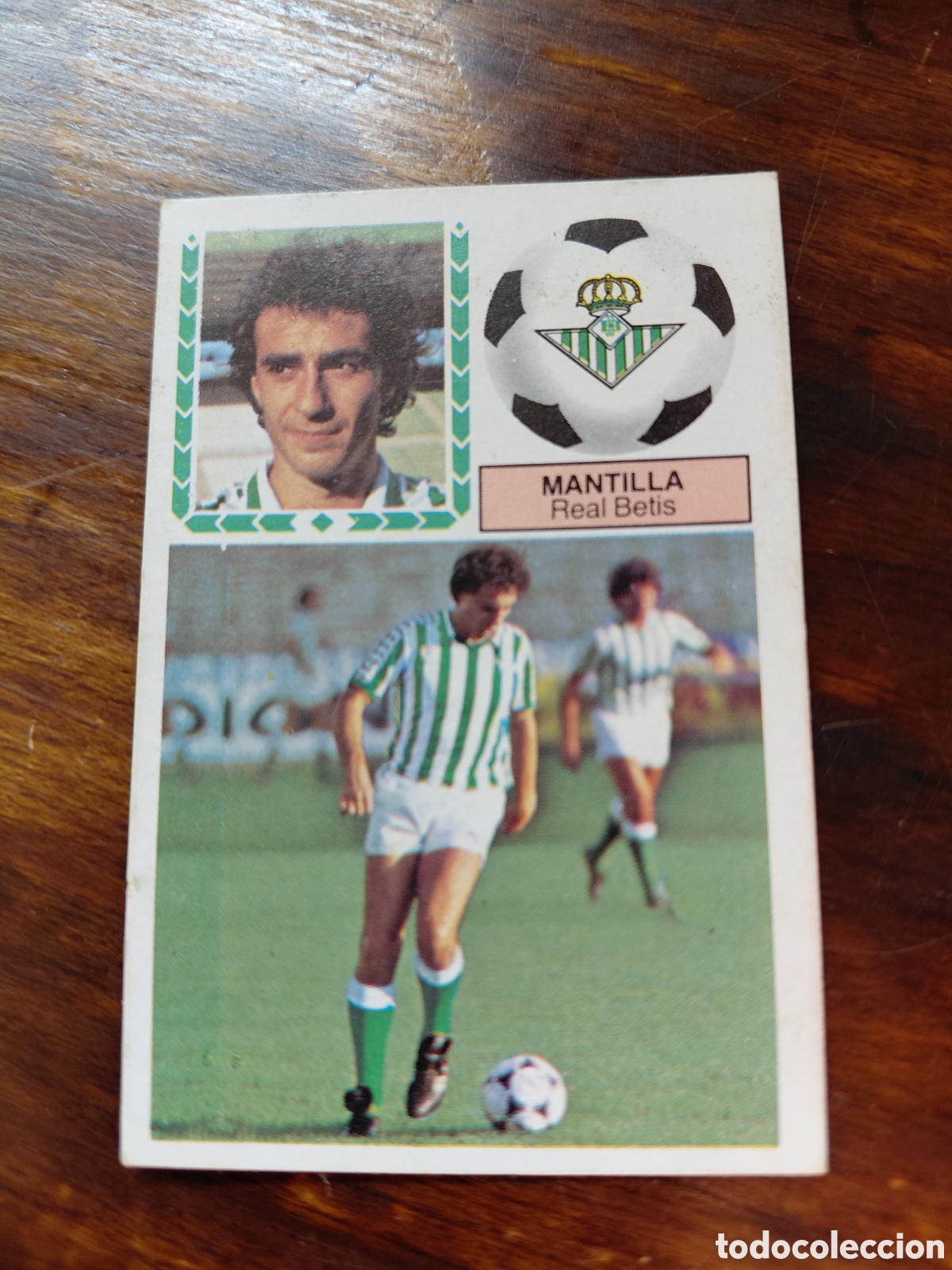 Cromos de f&uacute;tbol: MANTILLA, U. FICHAJES 20, R. BETIS, 83/84. DESPEGADO