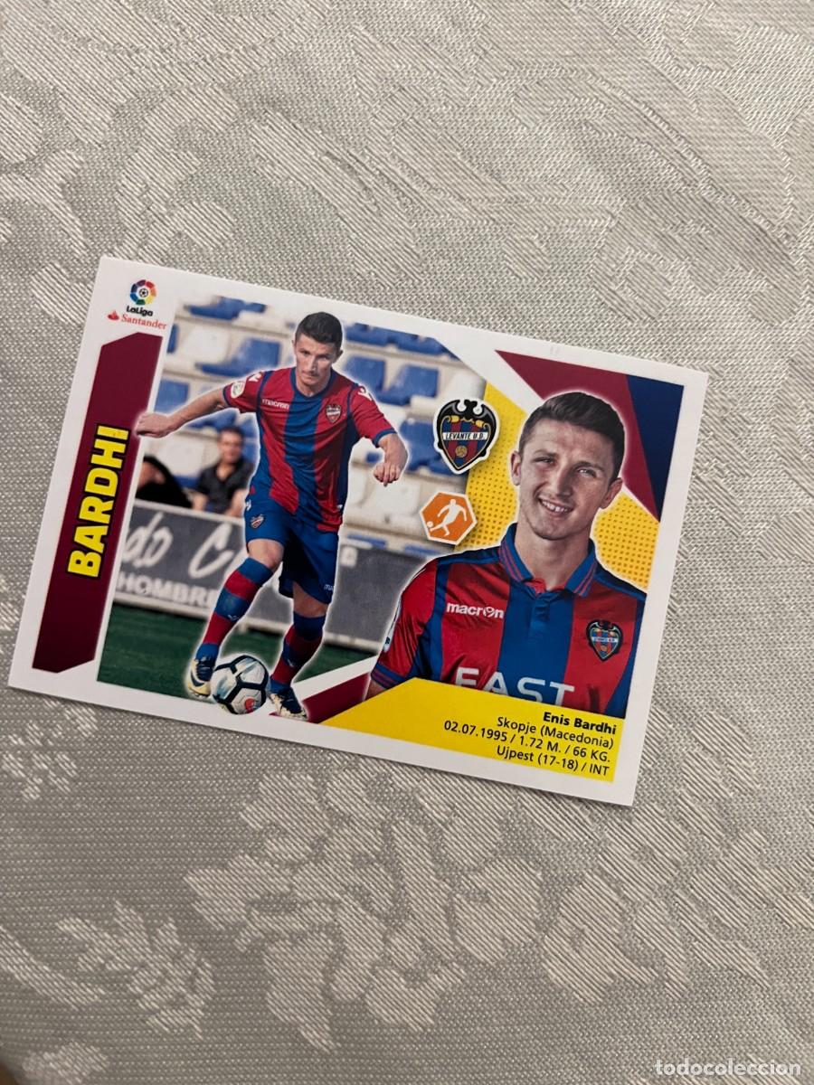 Cromos de f&uacute;tbol: BARDHI LEVANTE EDICIONES ESTE 2017-18