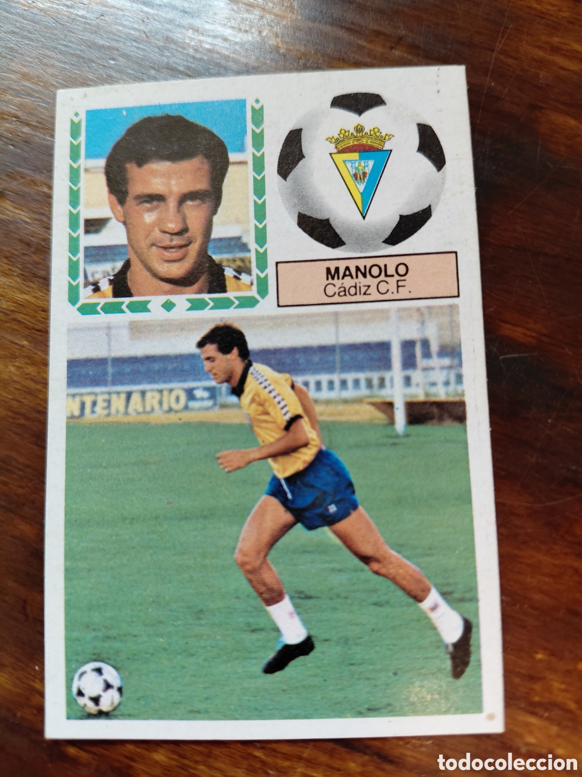 Cromos de f&uacute;tbol: MANOLO, CADIZ C. F. 83/84 ULTIMOS FICHAJES 21, DESPEGADO.