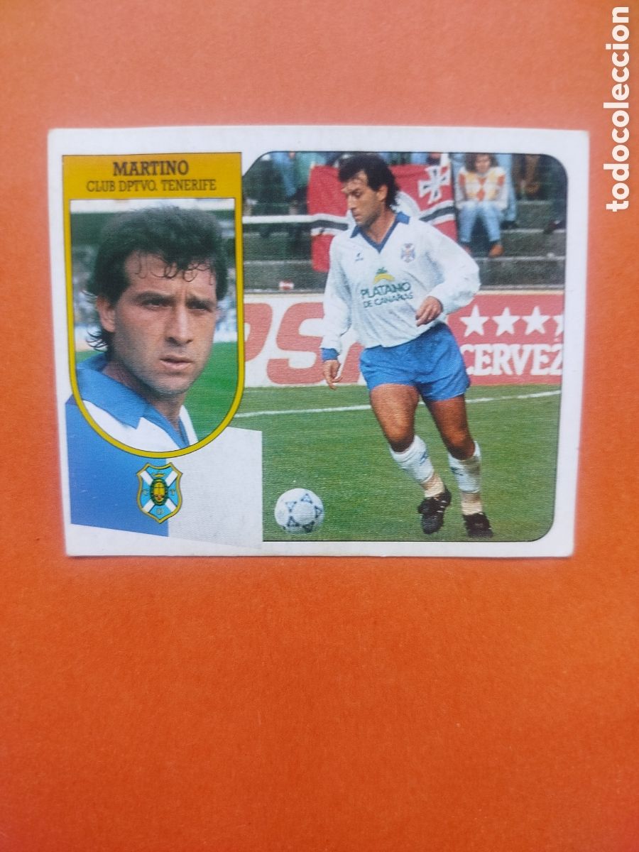 Cromos de f&uacute;tbol: MARTINO BAJA TENERIFE LIGA ESTE 91-92 CARTON RECUPERADO