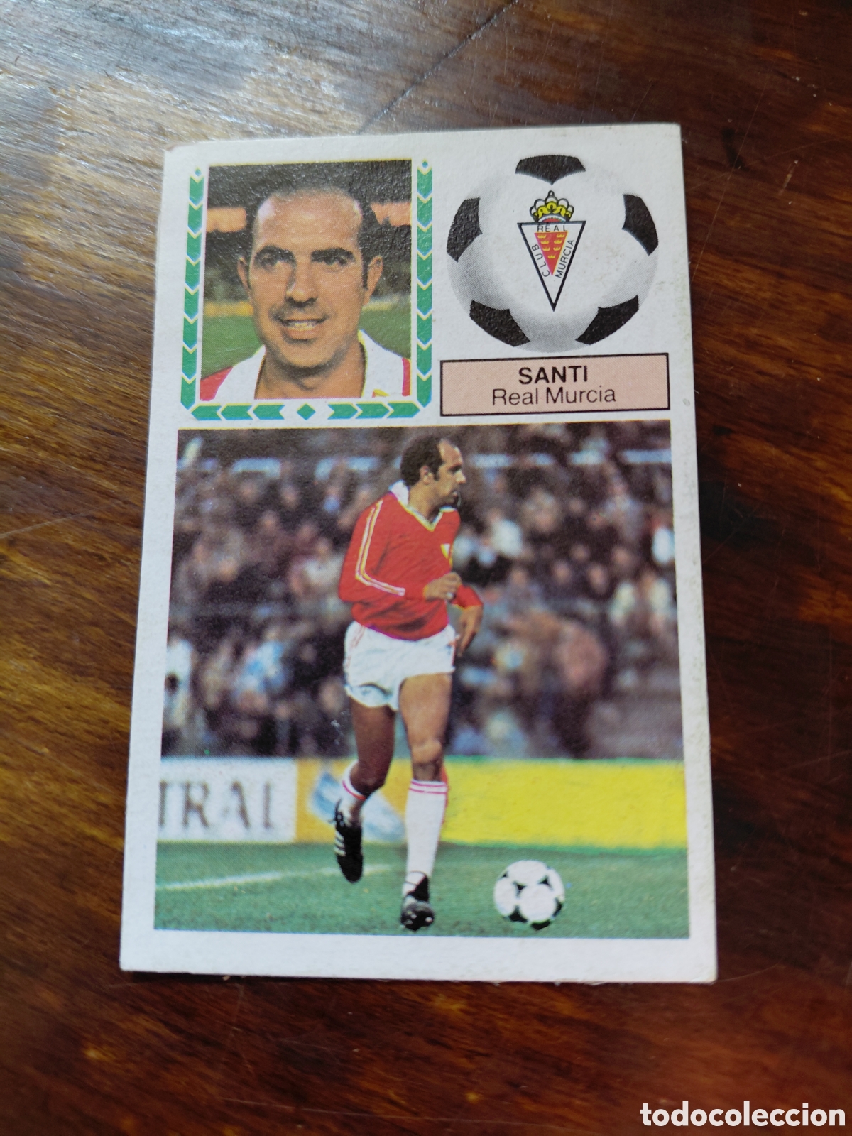 Cromos de f&uacute;tbol: SANTI, U. FICHAJES 24. R. MURCIA, 83/84. DESPEGADO.