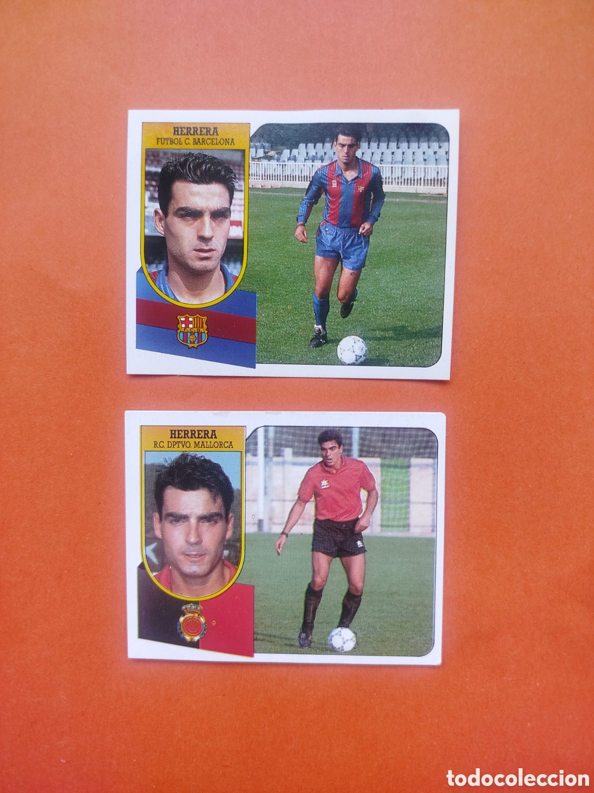 Cromos de f&uacute;tbol: LOTE HERRERA COLOCA Y BAJA LIGA ESTE 91-92 CARTON RECUPERADOS
