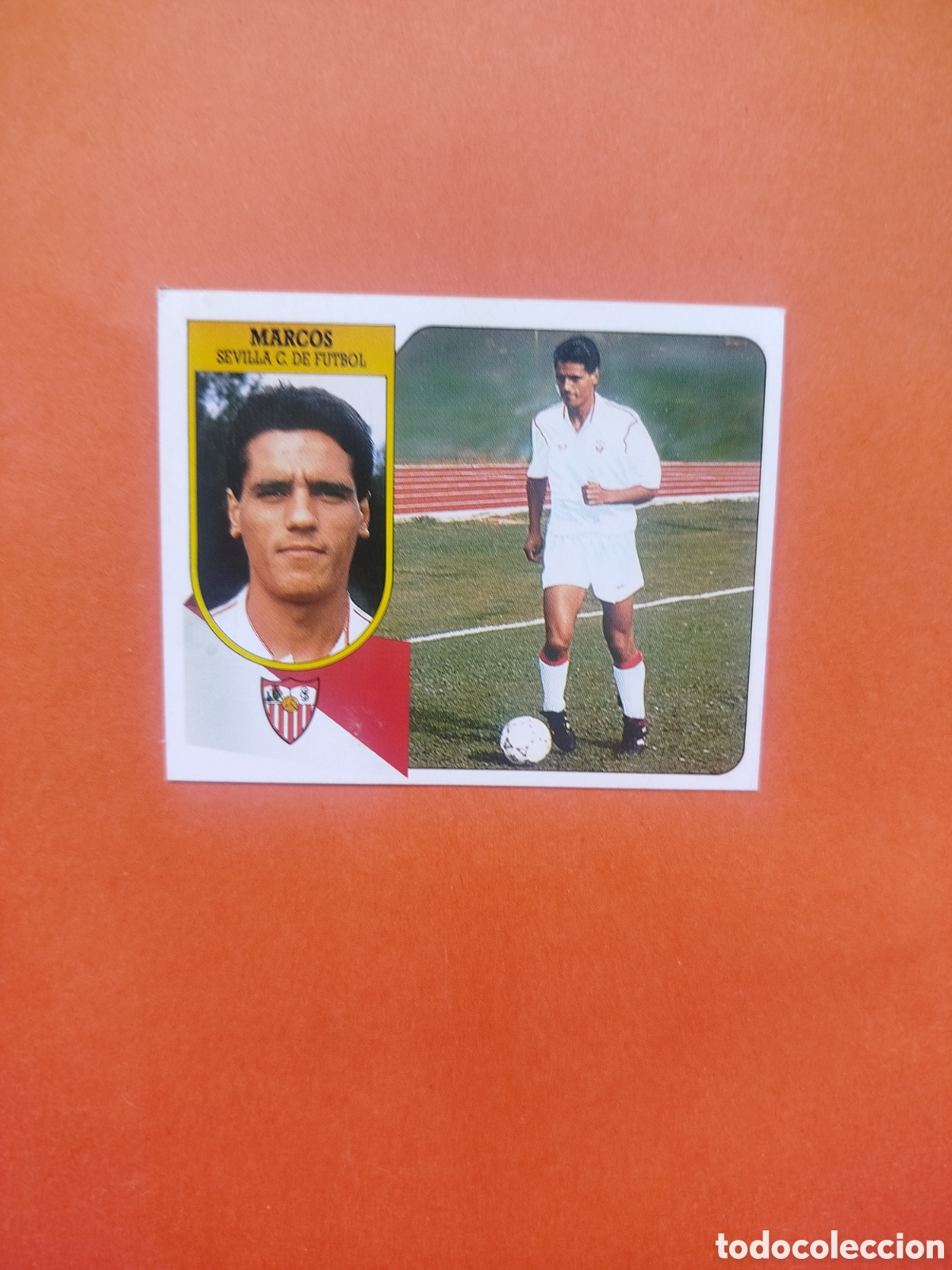 Cromos de f&uacute;tbol: MWRCOS FICHAJE 26 SEVILLA LIGA ESTE 91-92 CARTON RECUPERADO