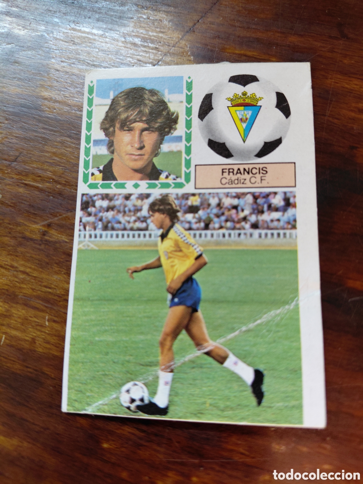 Cromos de f&uacute;tbol: FRANCIS, U. FICHAJES 29, CADIZ, 83/84. DESPEGADO