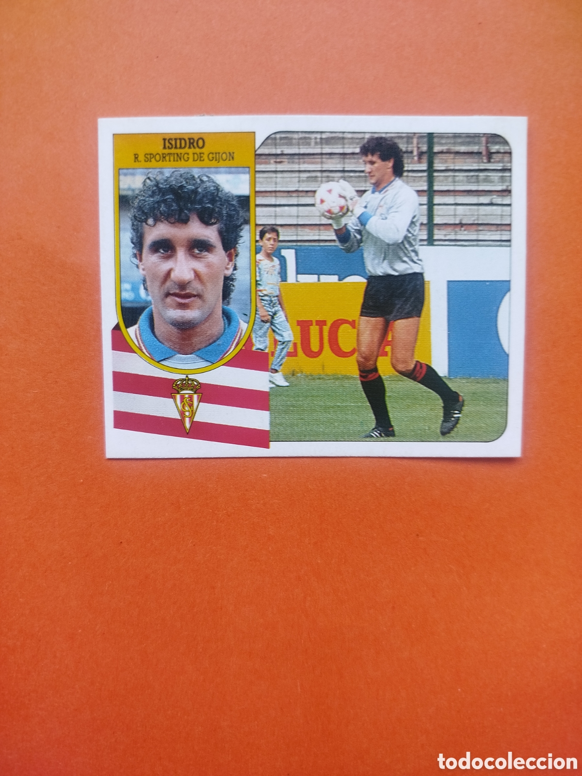 Cromos de f&uacute;tbol: ISIDRO BAJA SPORTING GIJON LIGA ESTE 91-92 CARTON RECUPERADO