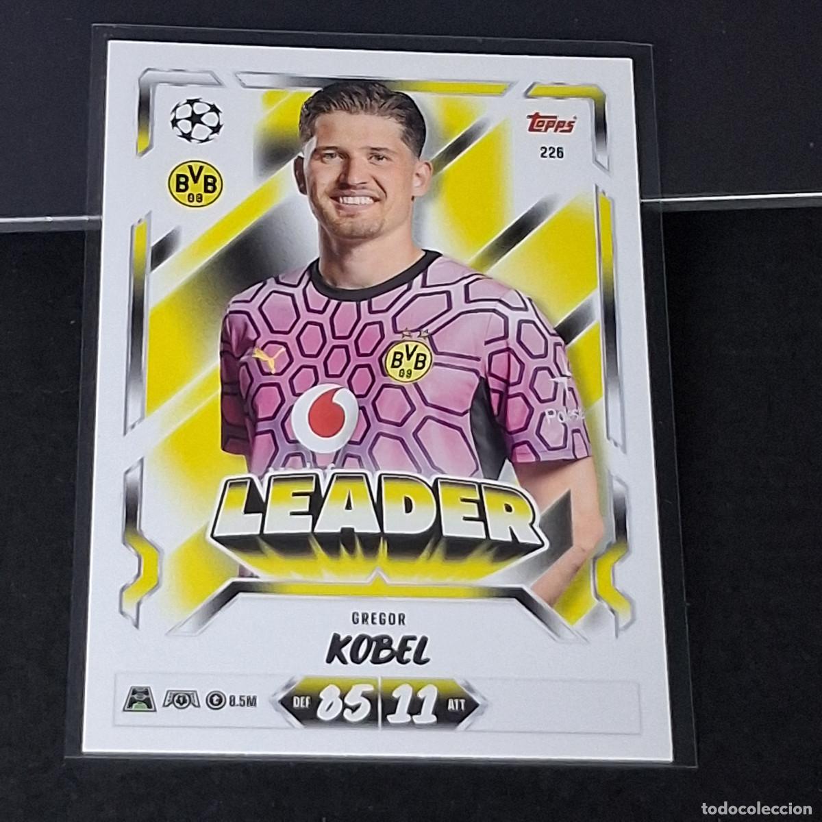 Cromos de f&uacute;tbol: D13 226 GREGOR KOBEL BORUSSIA DORTMUND LEADER MATCH ATTAX 26/27 2026 2027 TOPPS UCC