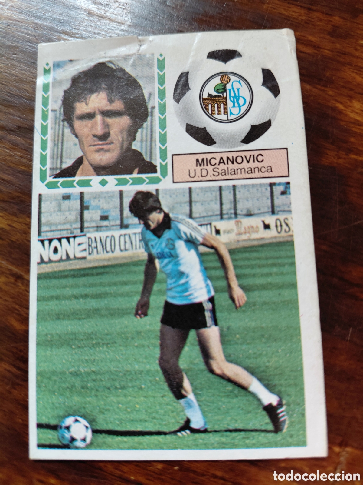 Cromos de f&uacute;tbol: MICANOVIC, U. FICHAJES 30, SALAMANCA, 83/84. DESPEGADO, PEQUE&Ntilde;A ROTURA PARTE SUPERIOR