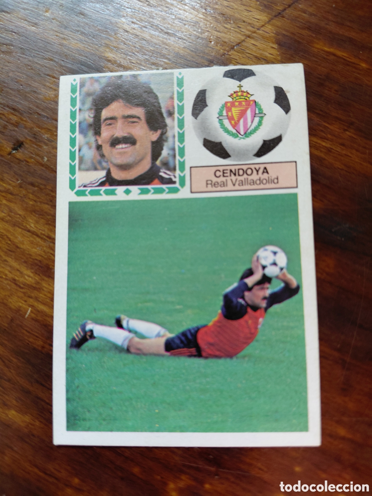 Cromos de f&uacute;tbol: CENDOYA, U. FICHAJES 32, VALLADOLID, 83/84. DESPEGADO