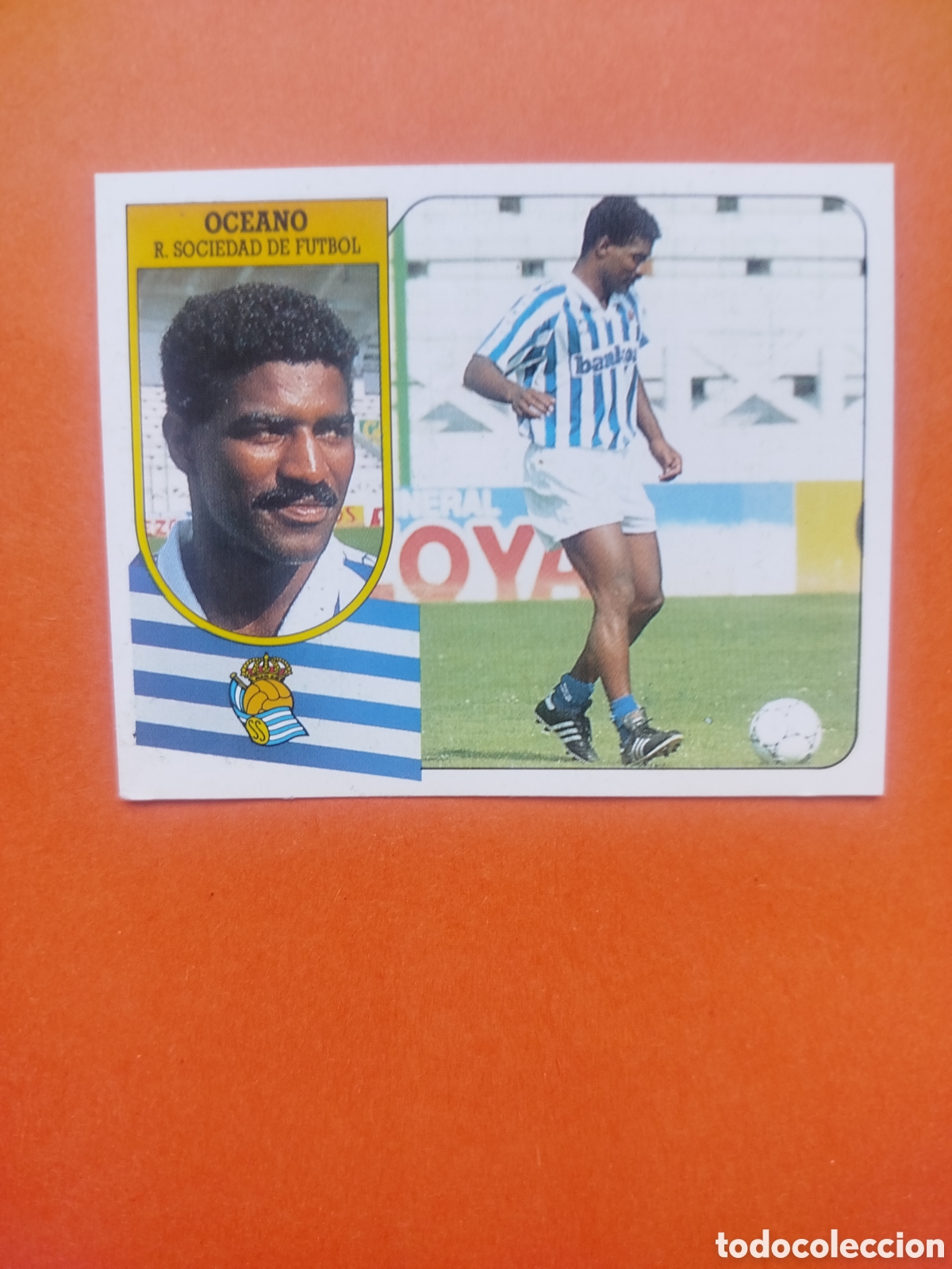 Cromos de f&uacute;tbol: OCEANO COLOCA REAL SOCIEDAD LIGA ESTE 91-92 CARTON RECUPERADO