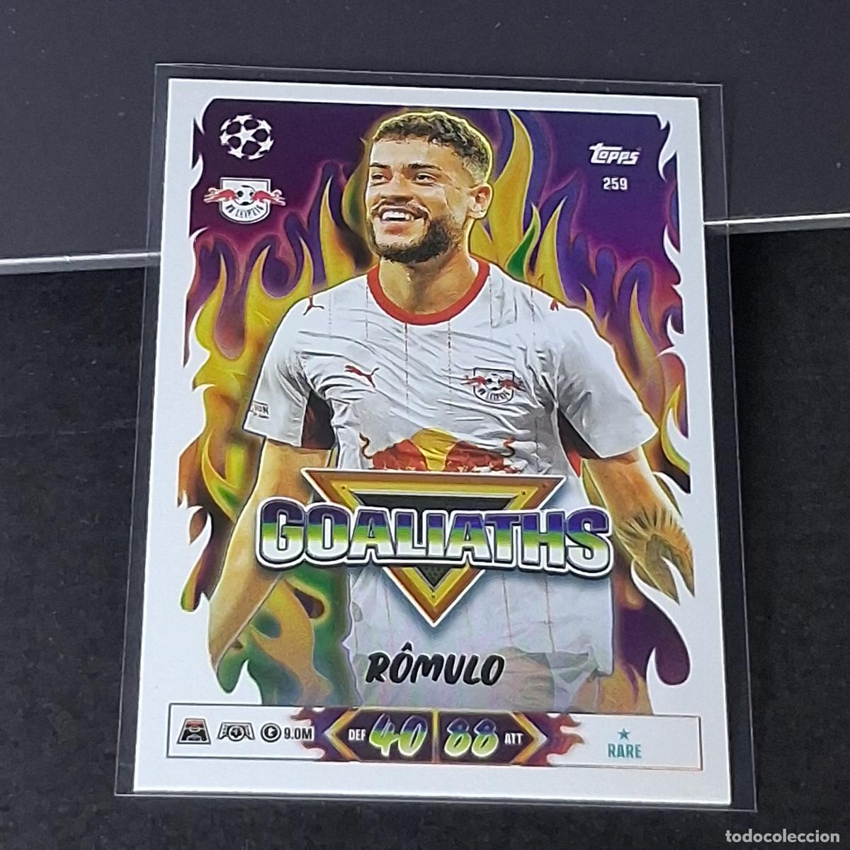 Cromos de f&uacute;tbol: D13 259 R&Ocirc;MULO RB LEIPZIG GOALIATHS MATCH ATTAX 26/27 2026 2027 TOPPS UCC