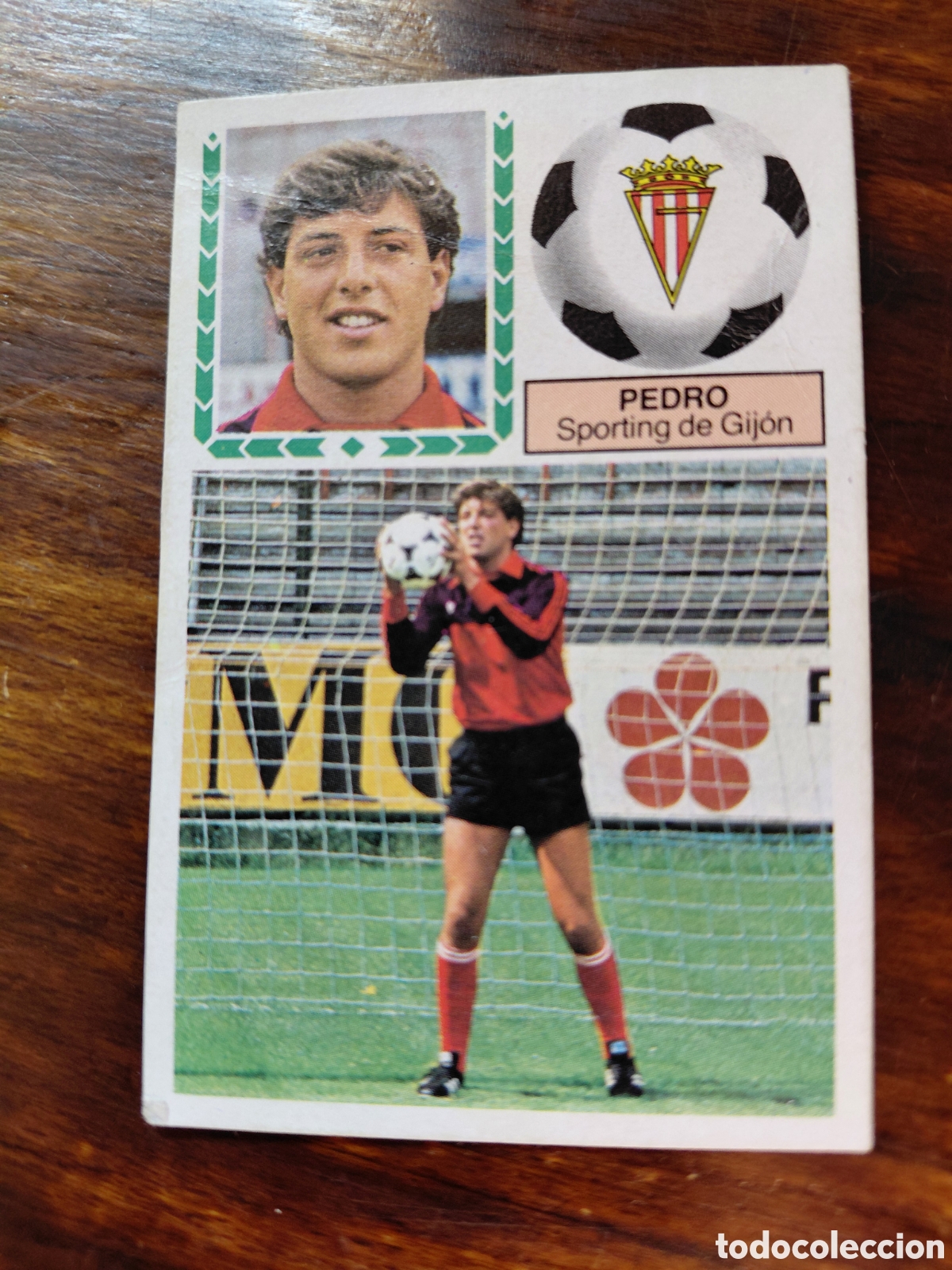 Cromos de f&uacute;tbol: PEDRO, ULTIMOS F7CHAJES 36, SPORTING, 83/84. DESPEGADO.