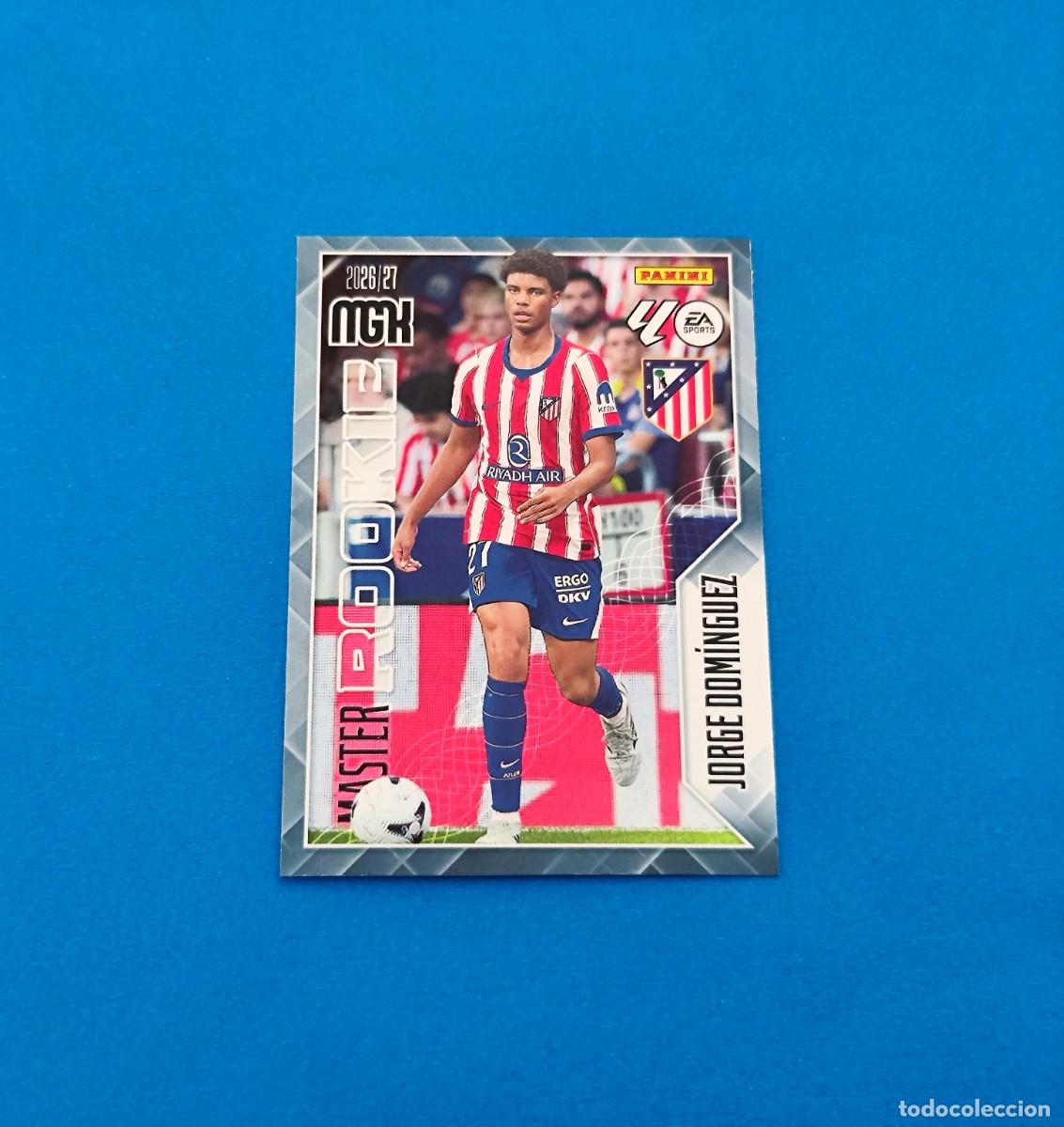 Cromos de f&uacute;tbol: Megacracks 2026 2027 / 26 27 Jorge Dom&iacute;nguez Master Rookie Atl&eacute;tico de Madrid