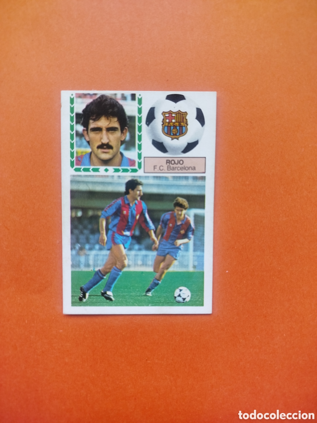 Cromos de f&uacute;tbol: FICHAJE 40 ROJO BARCELONA LIGA ESTE 83-84 RECUPERADO