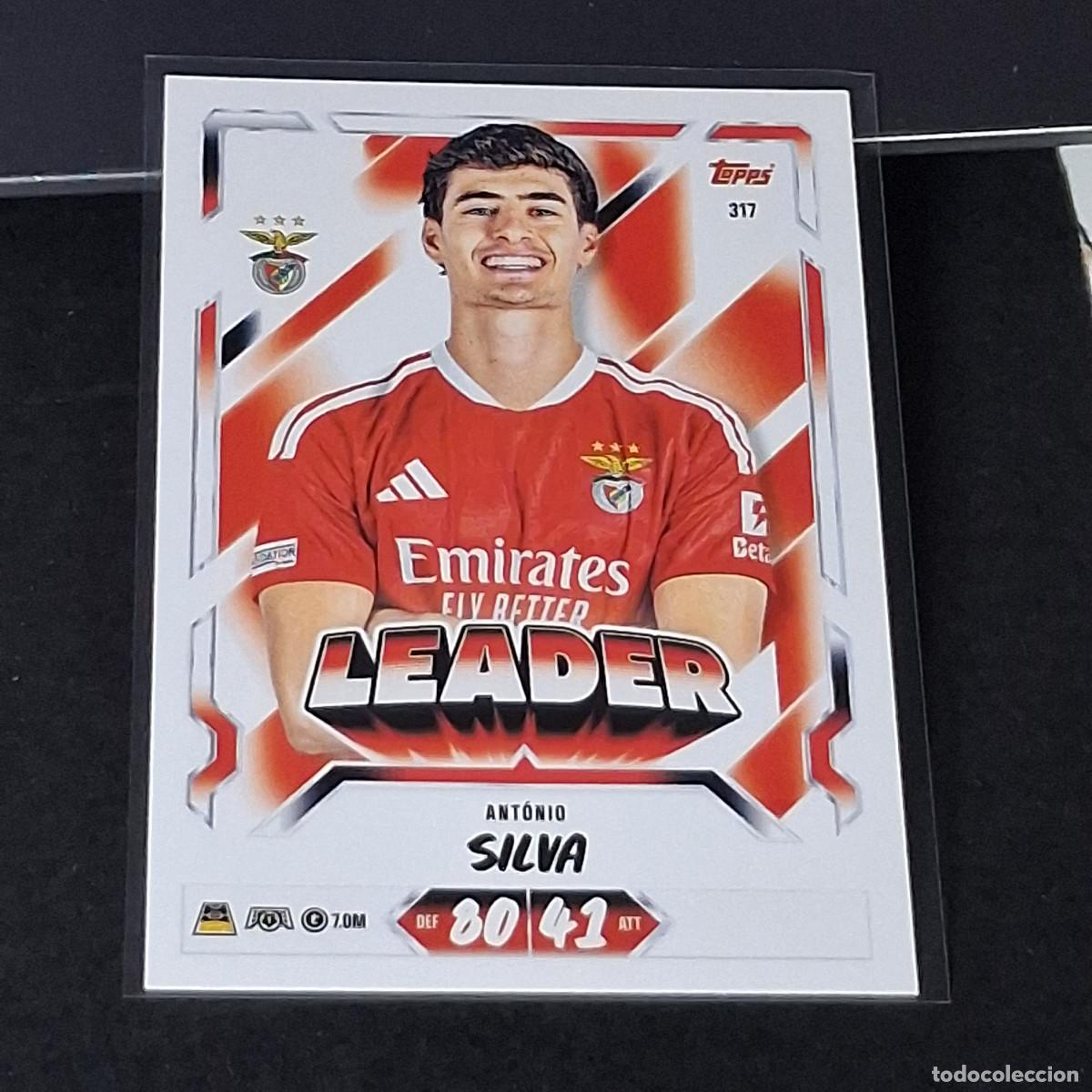 Cromos de f&uacute;tbol: D13 317 ANTONIO SILVA BENFICA SLB LEADER MATCH ATTAX 26/27 2026 2027 TOPPS UCC