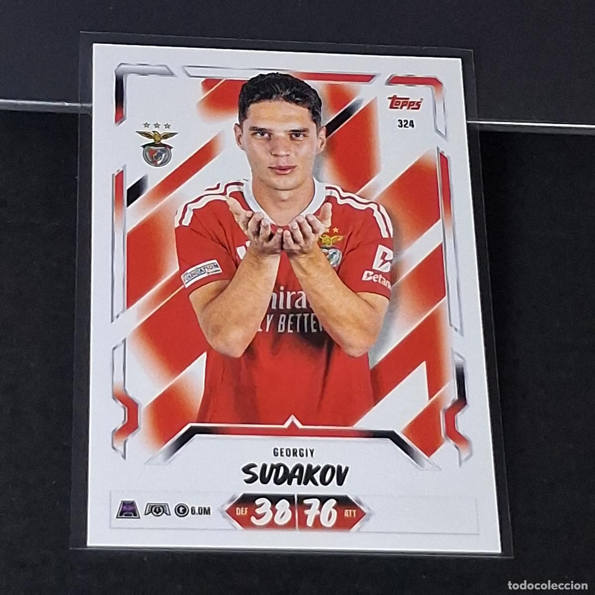 Cartes &agrave; collectionner de Football: D13 324 GEORGIY SUDAKOV SL BENFICA SLB MATCH ATTAX 26/27 2026 2027 TOPPS UCC