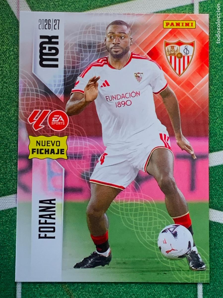 Cromos de f&uacute;tbol: 509 - Fofana (Sevilla FC) Nuevo Fichaje 3&ordf; Tercera Edici&oacute;n MEGACRACKS 2026 2027 26 27