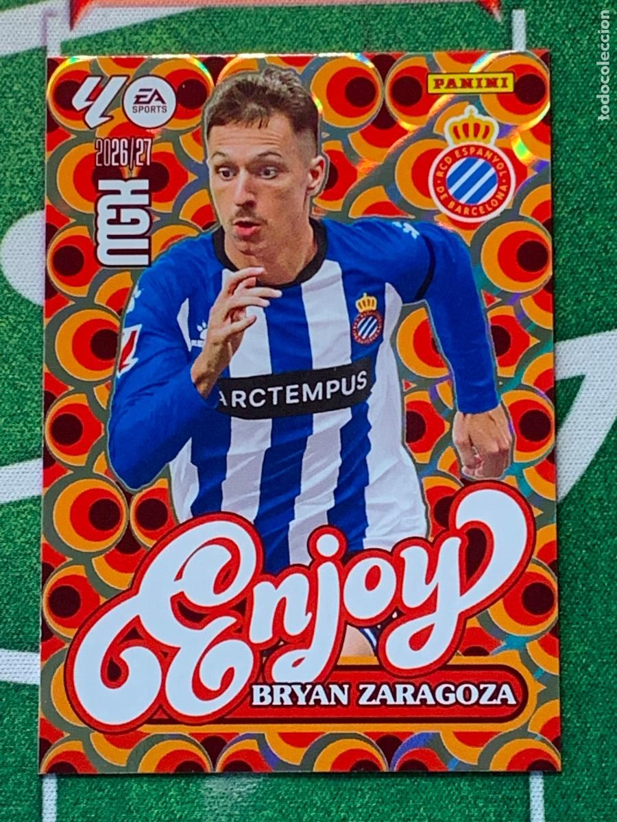 Cromos de f&uacute;tbol: 517 - Bryan Zaragoza (RCD Espanyol) Nuevas Enjoy 3&ordf; Tercera Edici&oacute;n MEGACRACKS 2026 2027 26 27