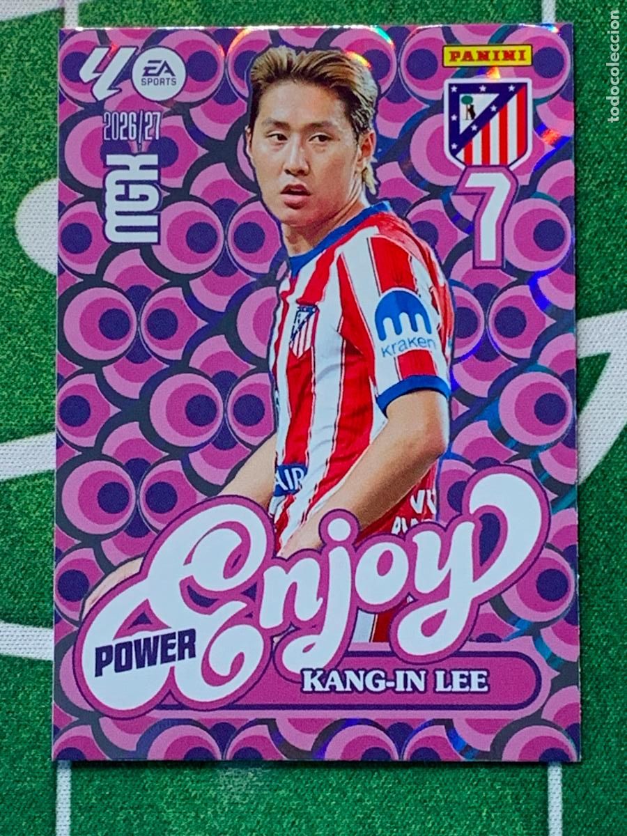 Cromos de f&uacute;tbol: 519P - Kang-in Lee (Atl&eacute;tico de Madrid) Nuevas Enjoy Power 3&ordf; Tercera Edici&oacute;n MEGACRACKS 2026 2027 2