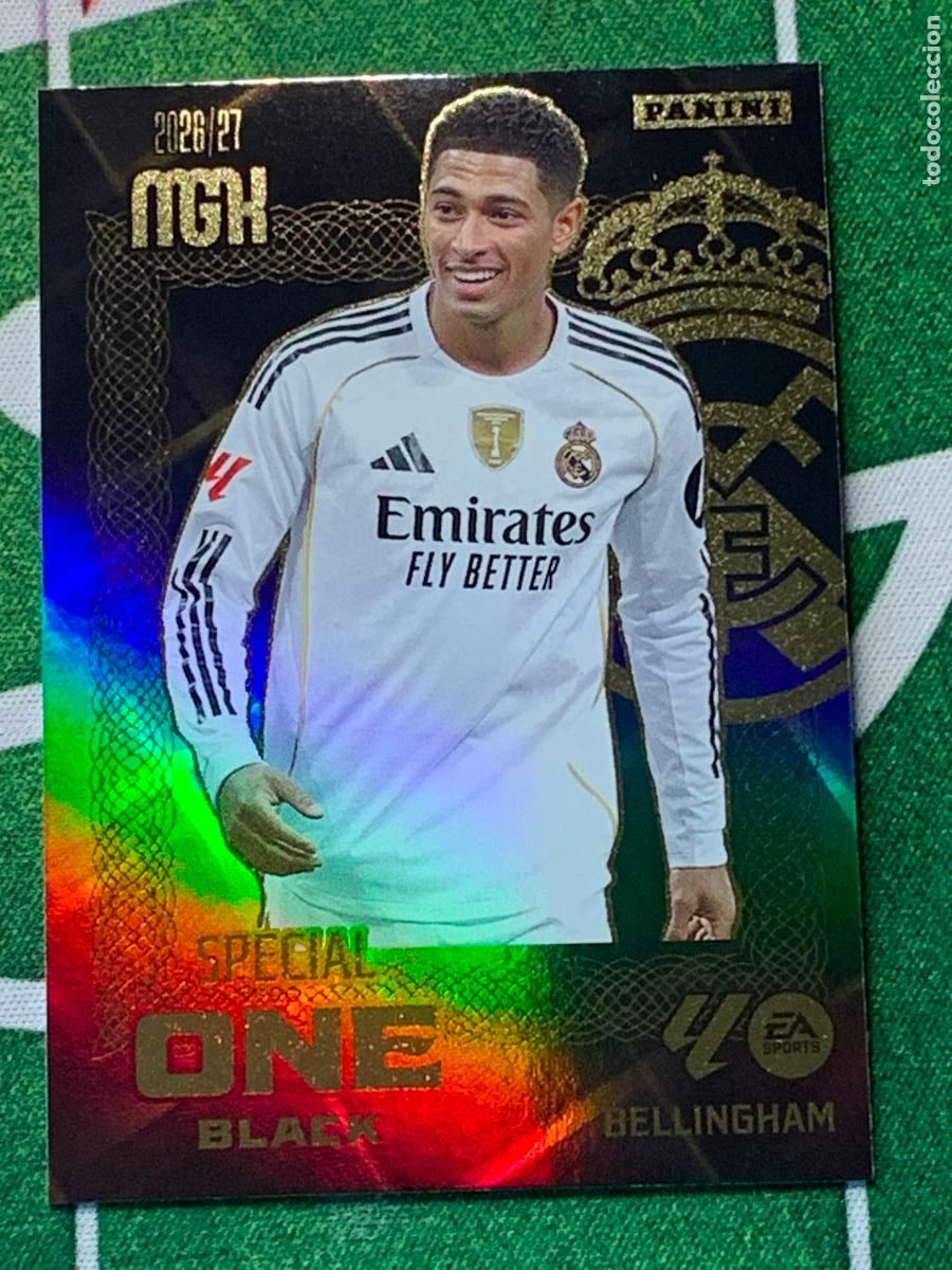 Cromos de f&uacute;tbol: SOB10 - Bellingham (Real Madrid CF) Nuevas Special One Black 3&ordf; Tercera Edici&oacute;n MEGACRACKS 2026 2027