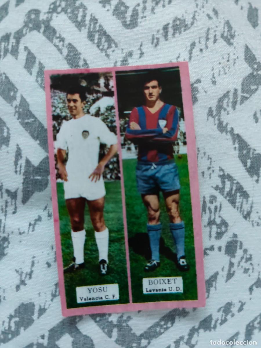 Cromos de f&uacute;tbol: Triunfo, rivales del f&uacute;tbol 1963/1964 Yosu (Valencia) Boixet (Levante)