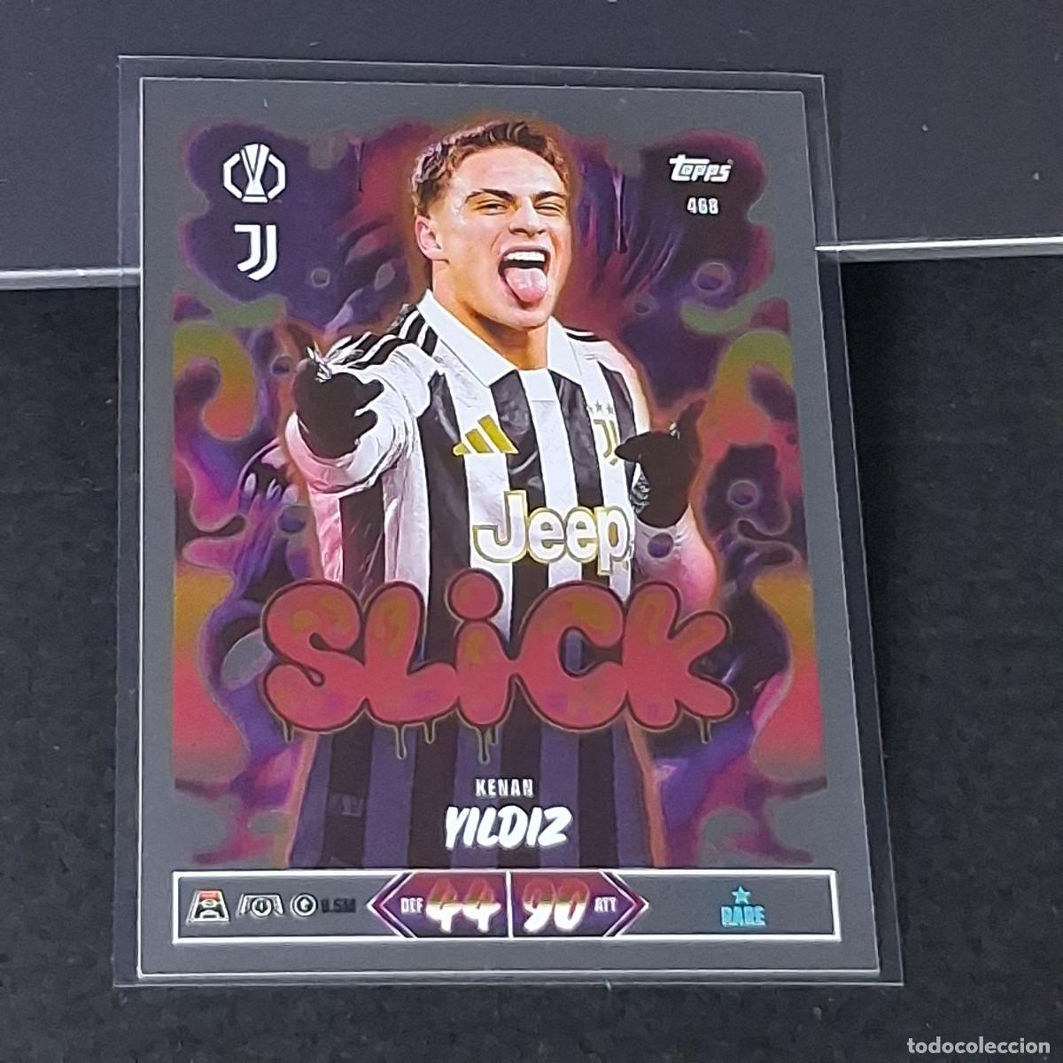 Cromos de f&uacute;tbol: D13 468 KENAN YILDIZ JUVENTUS SLICK MATCH ATTAX 26/27 2026 2027 TOPPS UCC