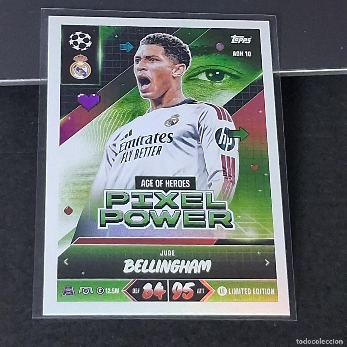 Cromos de f&uacute;tbol: D13 JUDE BELLINGHAM REAL MADRID CF LIMITED EDITION PIXEL POWER MATCH ATTAX 26/27 2026 2027 TOPPS UCC