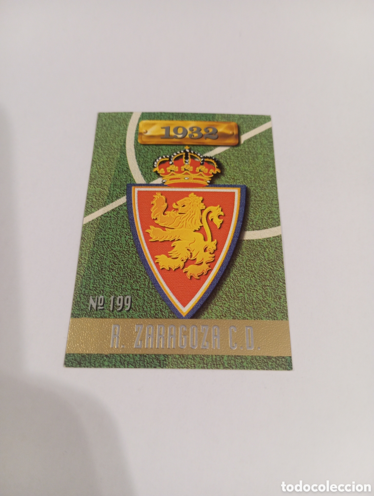 Cromos de f&uacute;tbol: 199 ESCUDO Zaragoza 96 97 MUNDICROMO FICHAS LIGA 1996 1997